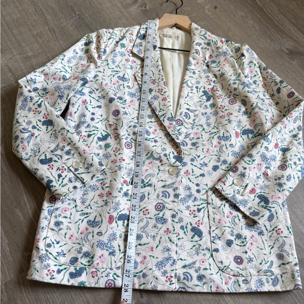 Vintage Talbots Floral Patterned Blazer-Size 4 - Picture 7 of 14